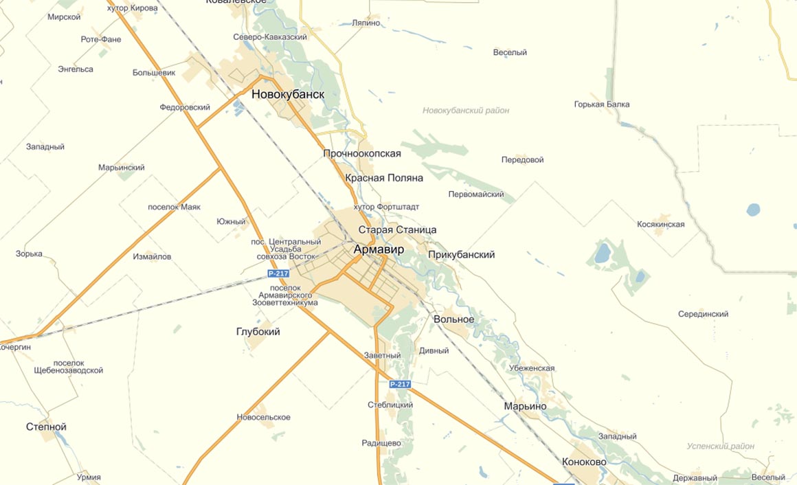 Карта армавира краснодарский край с улицами и номерами