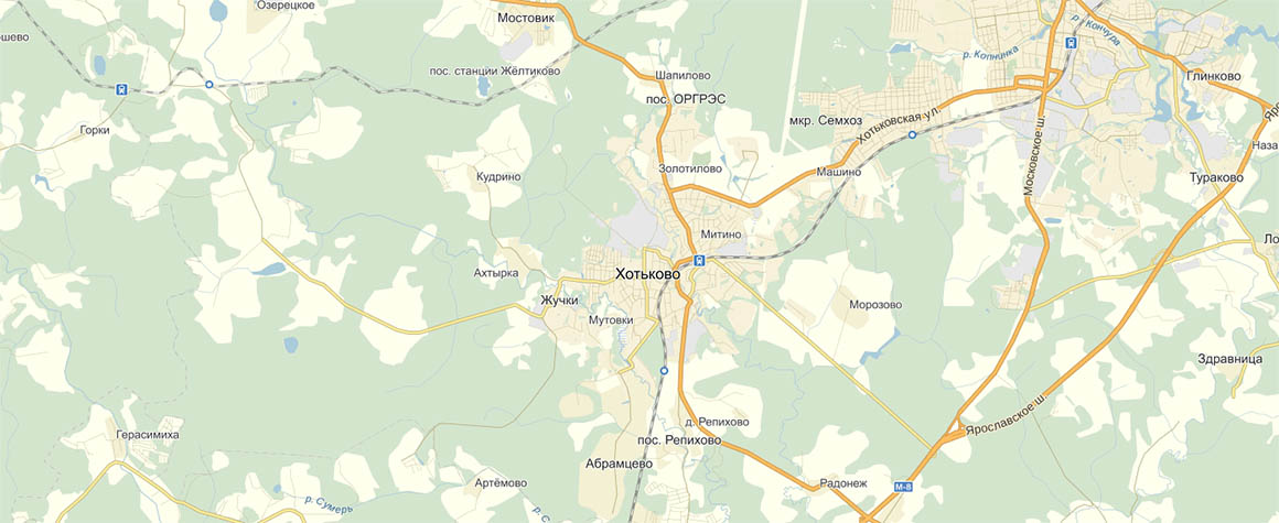 Карта города Хотьково